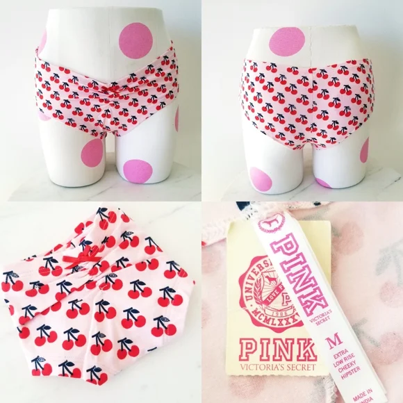 Victoria's Secret PINK Vintage Limited Edition Cherry Low Rise Cheeky Panty NWT